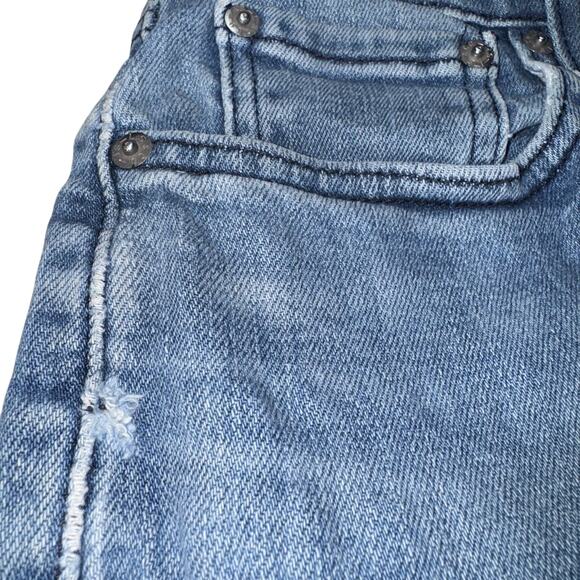 Levis 514 Mens Jeans 32x32 Blue Straight Fit Stretch Denim Zip Fly 5 Pocket - Picture 10 of 14